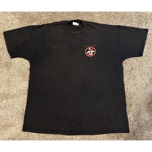 Vintage Steve Earle No Dry Cleaning Tour T Shirt Size Mens XL Rock Blues Band - Picture 1 of 8